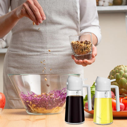 HOT SALE2 in 1 Glass Oil Sprayer & Dispenser(Buy 2 Get 10% OFF)