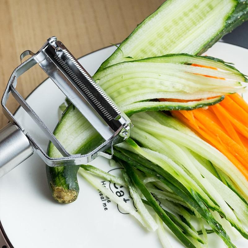 Comfortable Handle Multi-Function Ultra Sharp Stainless Steel Vegetable Peeler